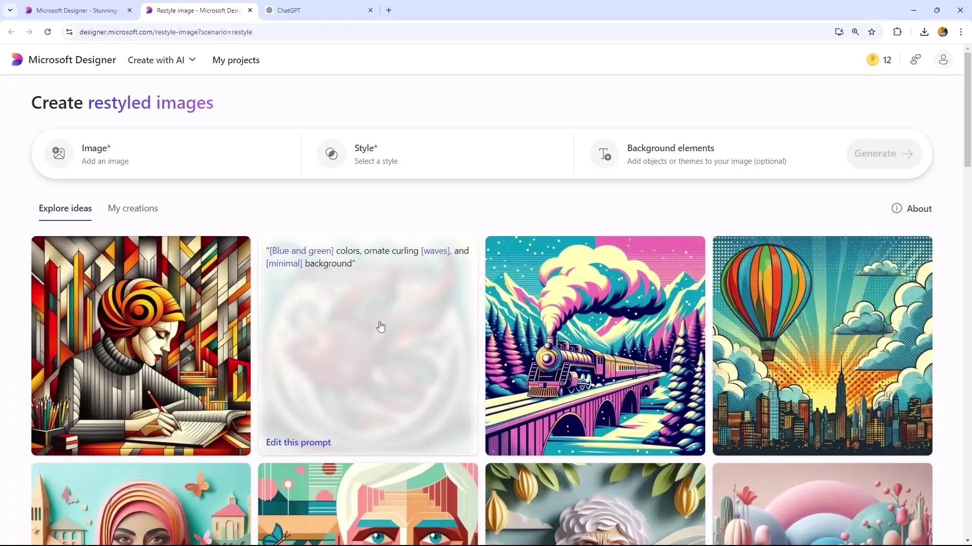 Gjenoppfinn bilder kreativt med Microsoft Designer