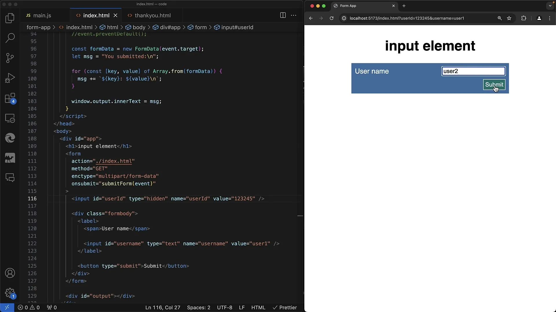 Creare moduli web: Utilizzo efficace dei campi di input nascosti