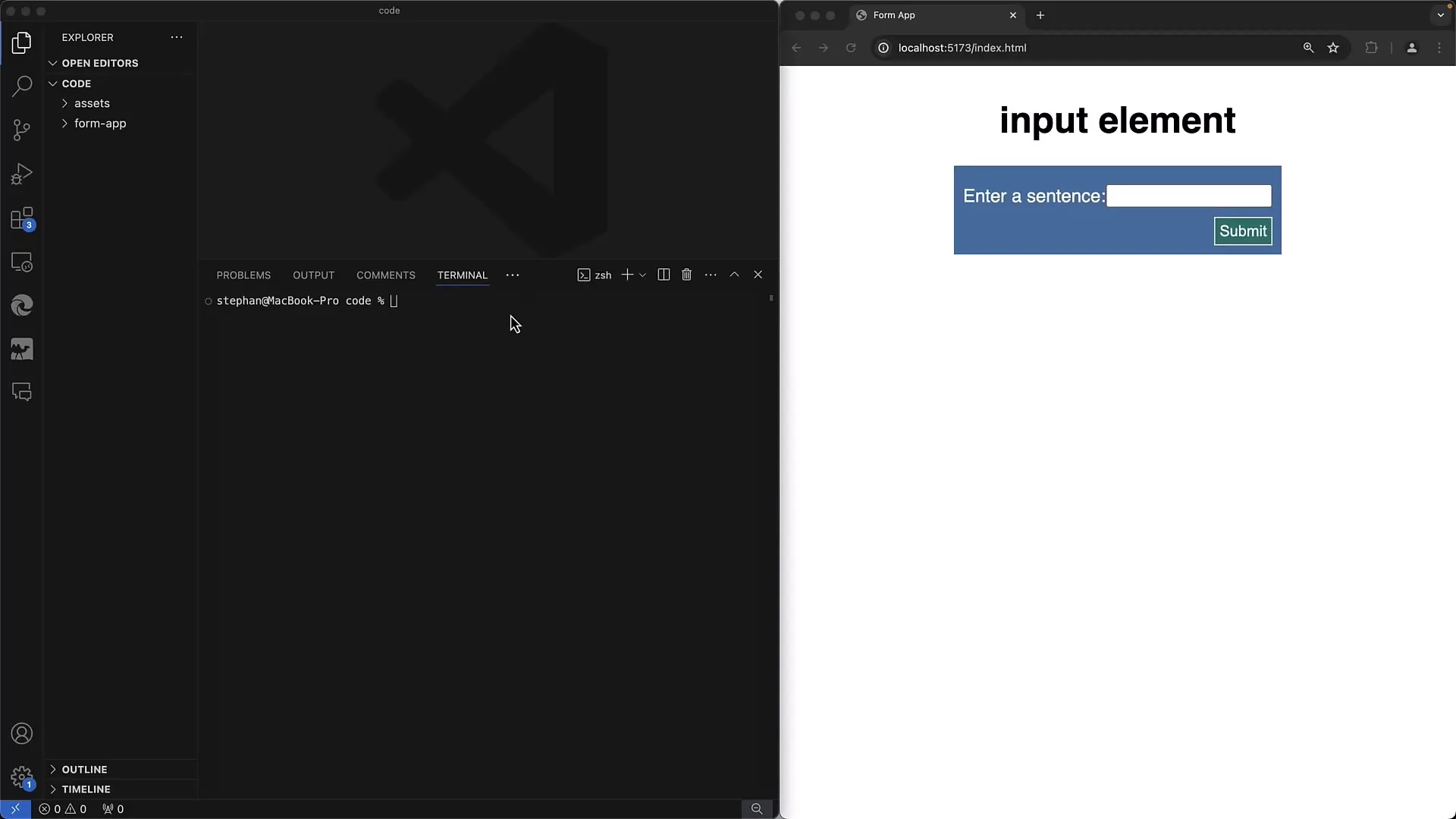 Behandling af webformularer på serversiden med Node.js og Express