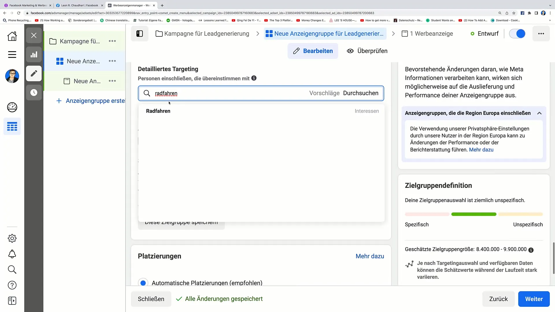 Vedoucí reklamy na Facebooku pro efektivní generování e-mailů. 