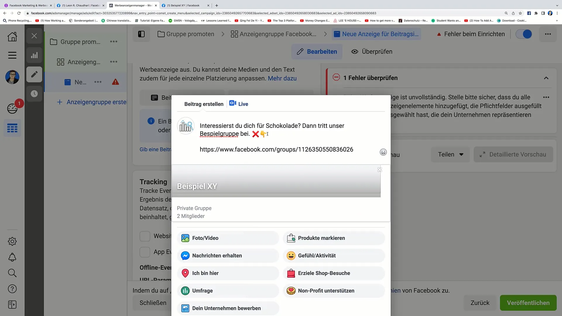Facebook Marketing: Účinně propagujte Facebook skupinu pomocí Facebook reklamy