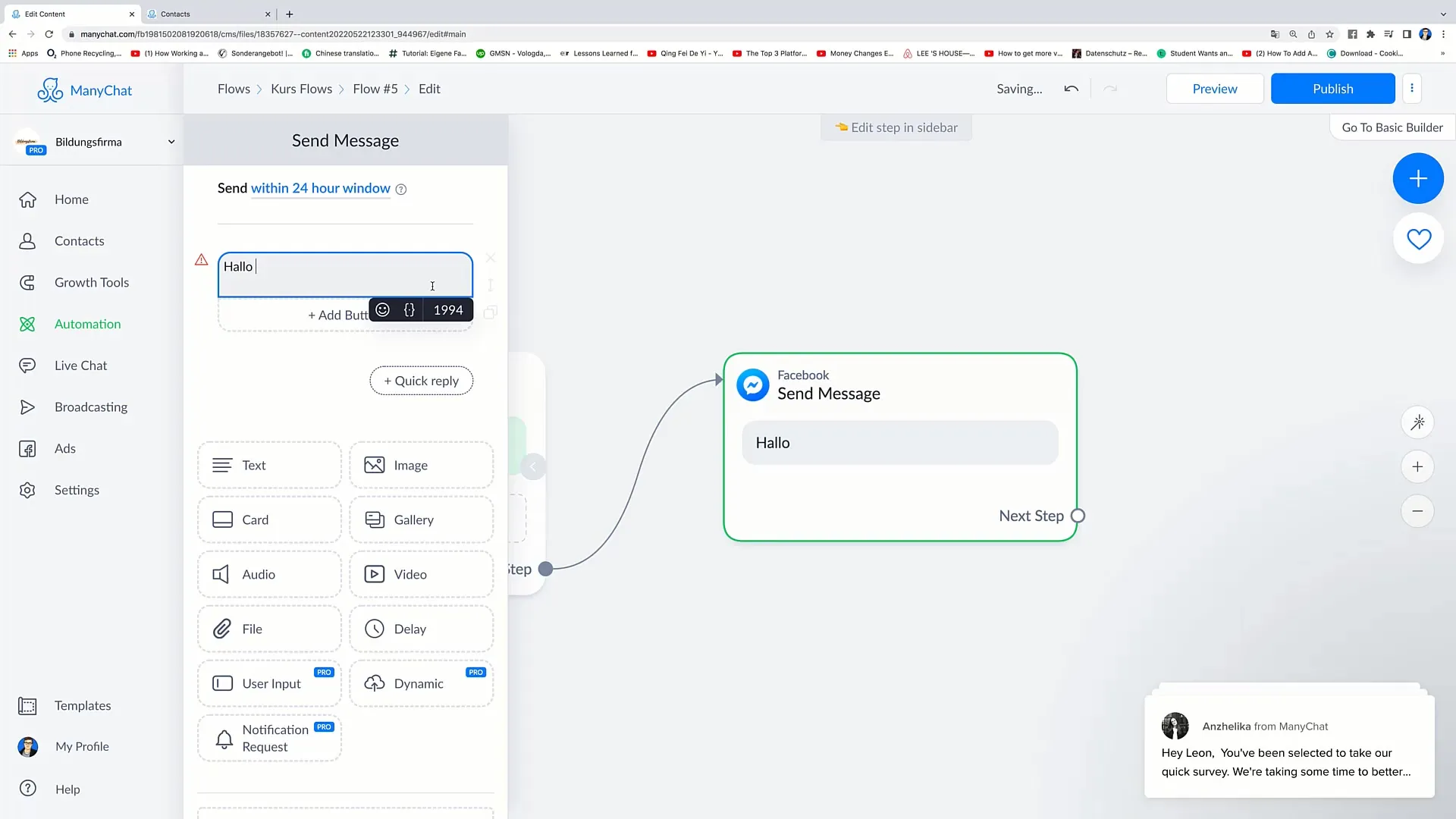 Facebook-Marketing: Anleitung zum Bearbeiten von Buttons in Nachrichten Facebook-Marketing: Anleitung zum Bearbeiten von Buttons in Nachrichten