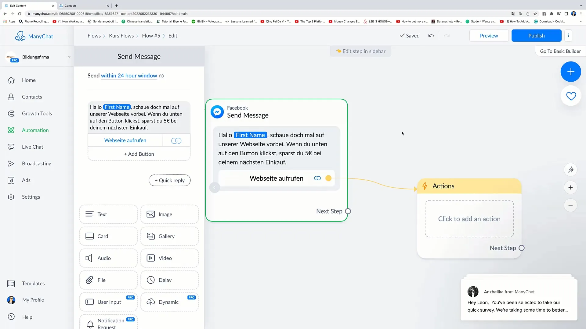 Facebook-Marketing: Anleitung zum Bearbeiten von Buttons in Nachrichten Facebook-Marketing: Anleitung zum Bearbeiten von Buttons in Nachrichten