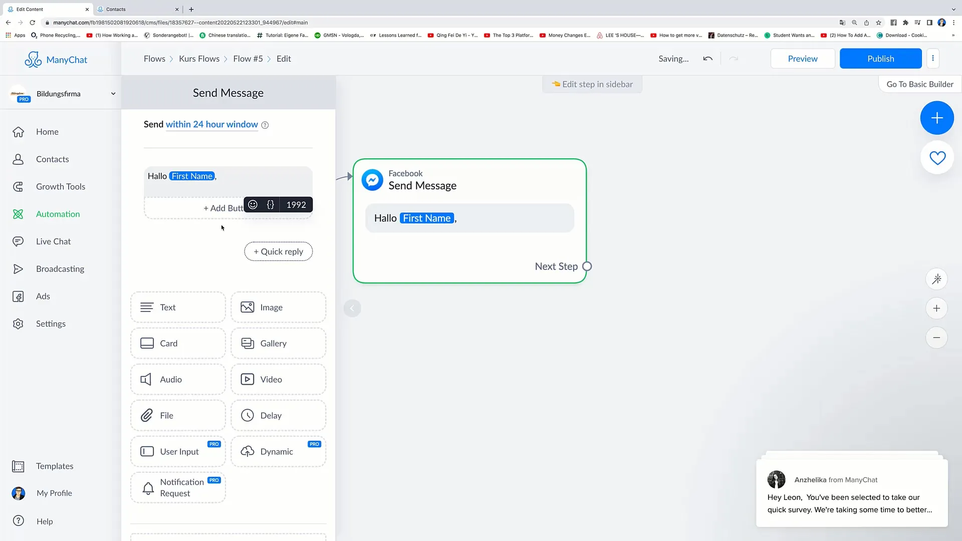 Facebook-Marketing: Anleitung zum Bearbeiten von Buttons in Nachrichten Facebook-Marketing: Anleitung zum Bearbeiten von Buttons in Nachrichten