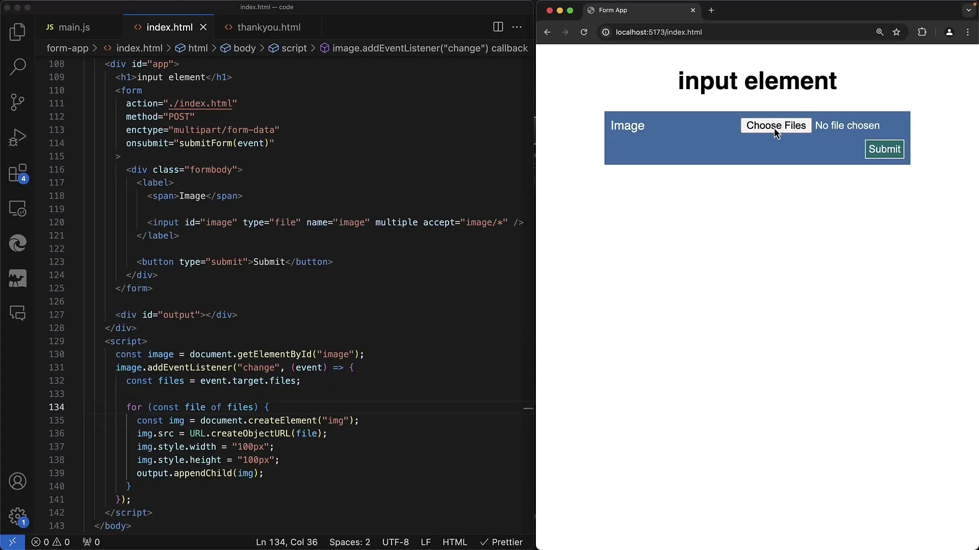 Fájlfeltöltés és előnézet JavaScript segítségével