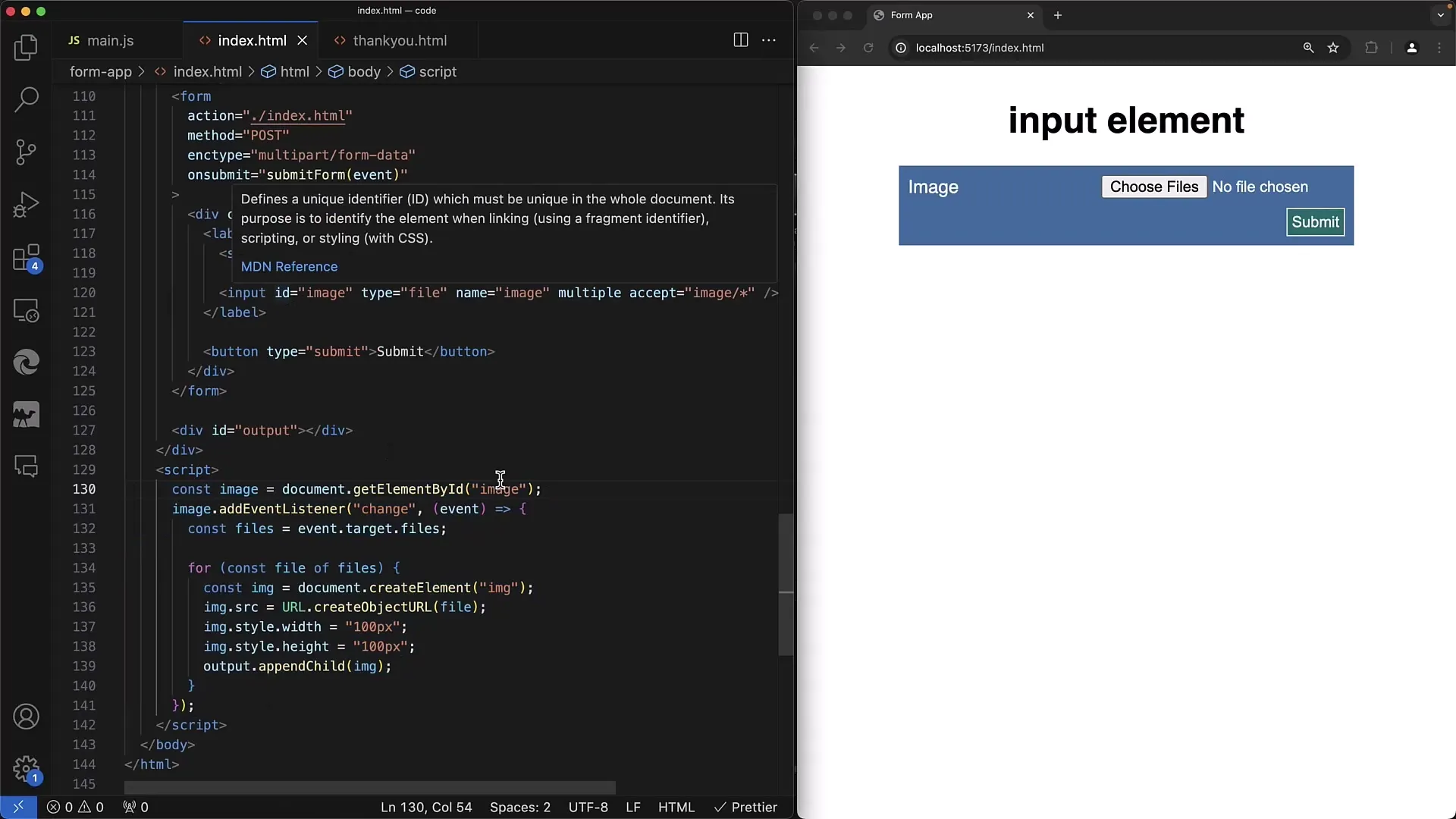 Fájlfeltöltés és előnézet JavaScript segítségével