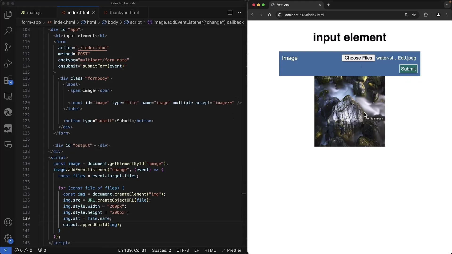 Fájlfeltöltés és előnézet JavaScript segítségével