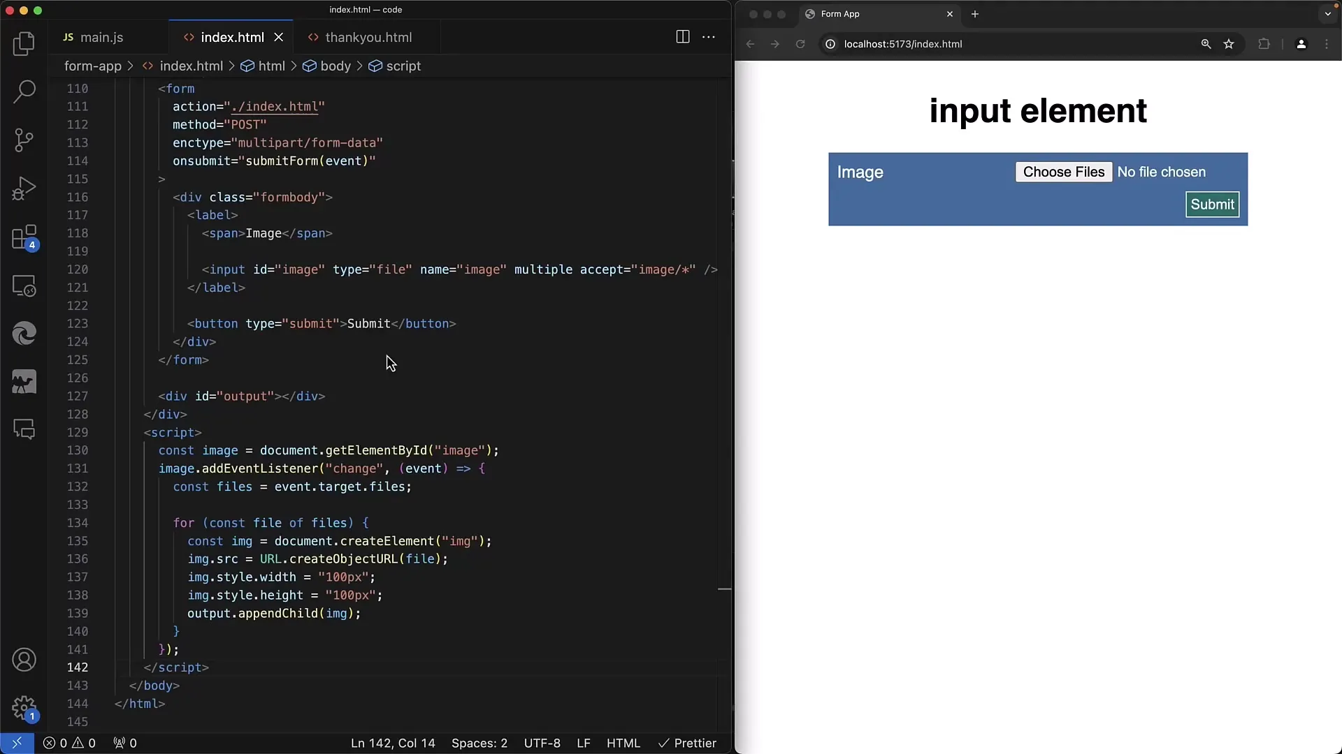 Fájlfeltöltés és előnézet JavaScript segítségével