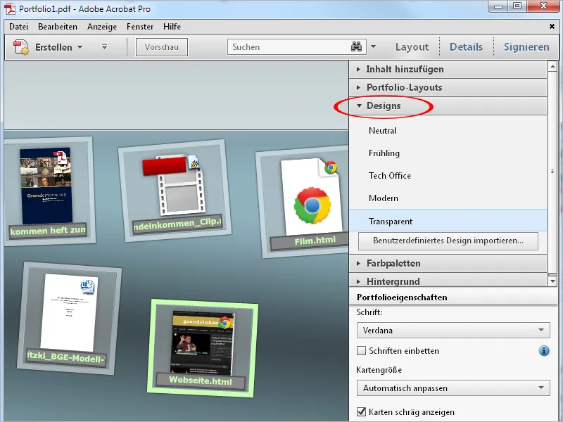 PDF-Portfolios mit Acrobat - Teil 1