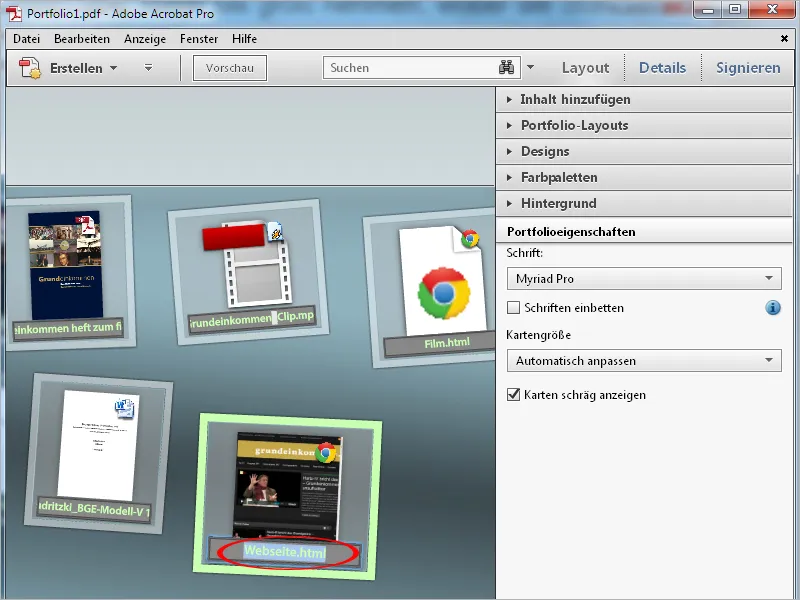 PDF-Portfolios mit Acrobat - Teil 1