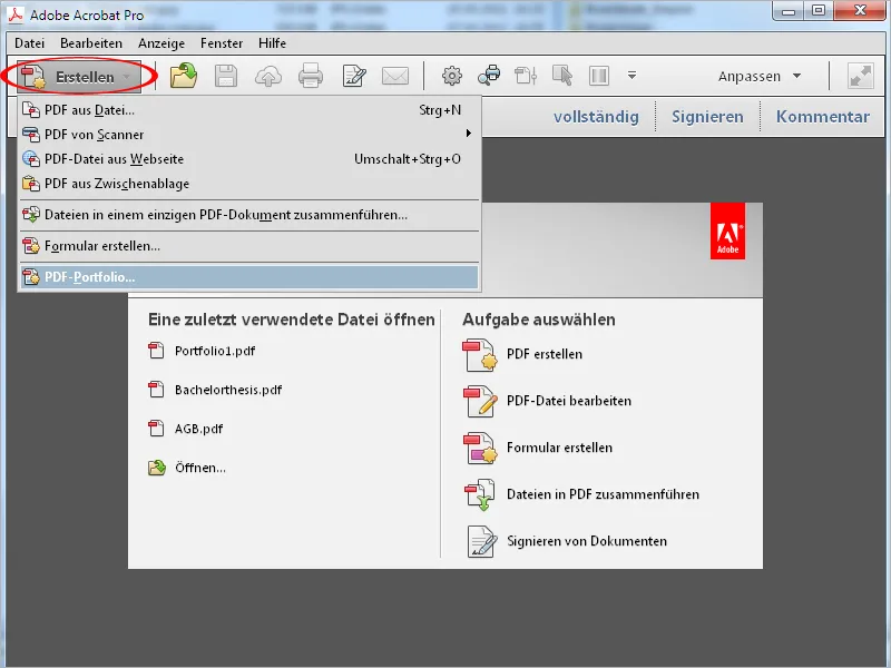PDF-Portfolios mit Acrobat - Teil 1