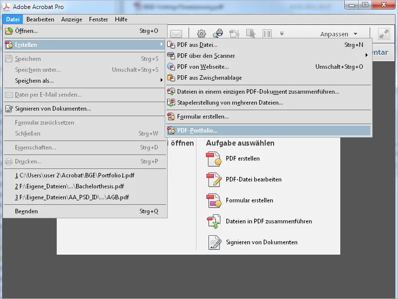 PDF-Portfolios mit Acrobat - Teil 1
