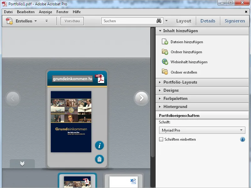PDF-Portfolios mit Acrobat - Teil 1
