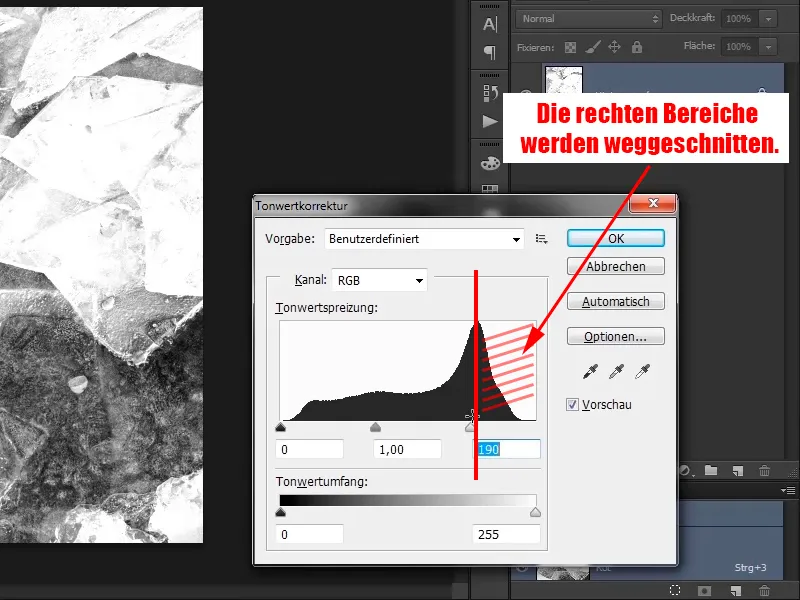 Photoshop composing - Fire and ice - Part 09: The icy look of the man