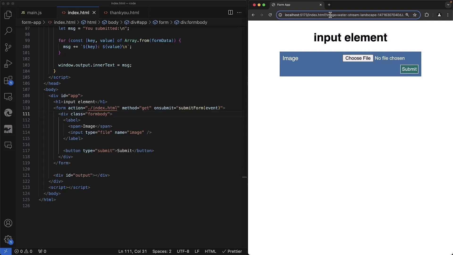 Implementación efectiva de subida de archivos en formularios web