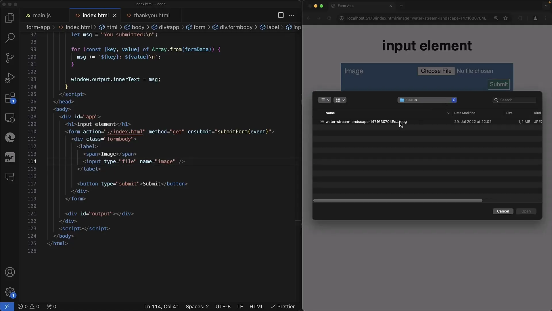 Implementación efectiva de subidas de archivos en formularios web