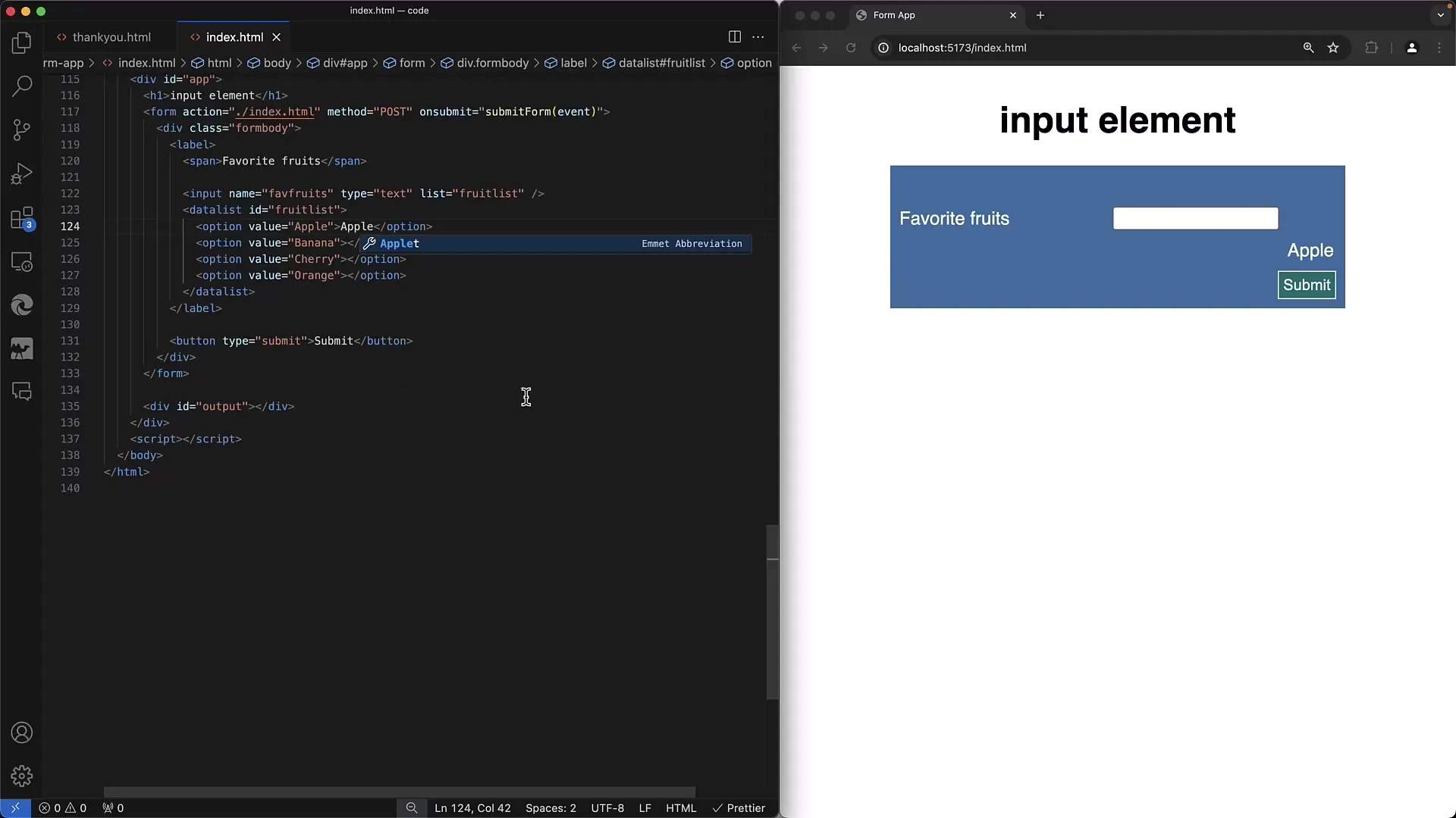Създаване на списъци с предложения с етикет datalist в HTML