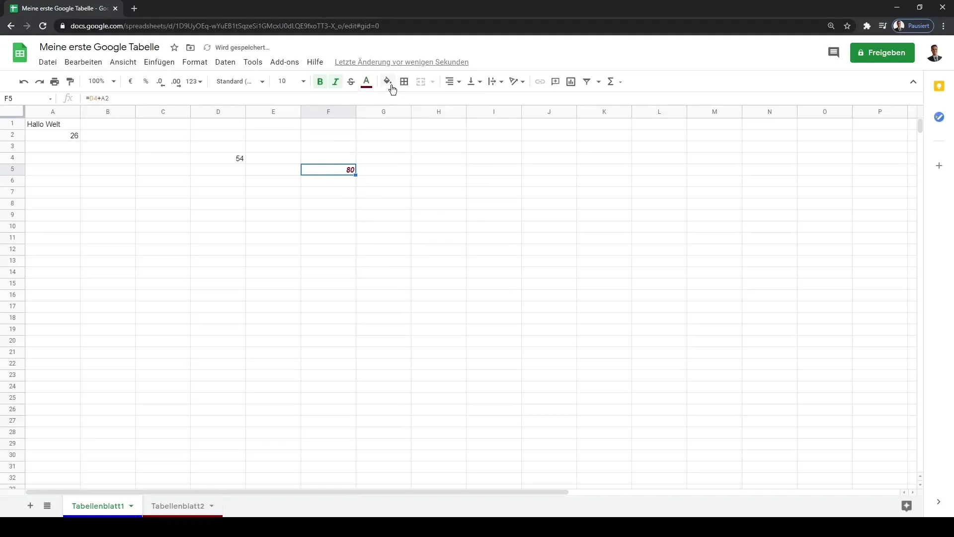 Google Sheets: Sinu esimene juhend kasutajaliidesele