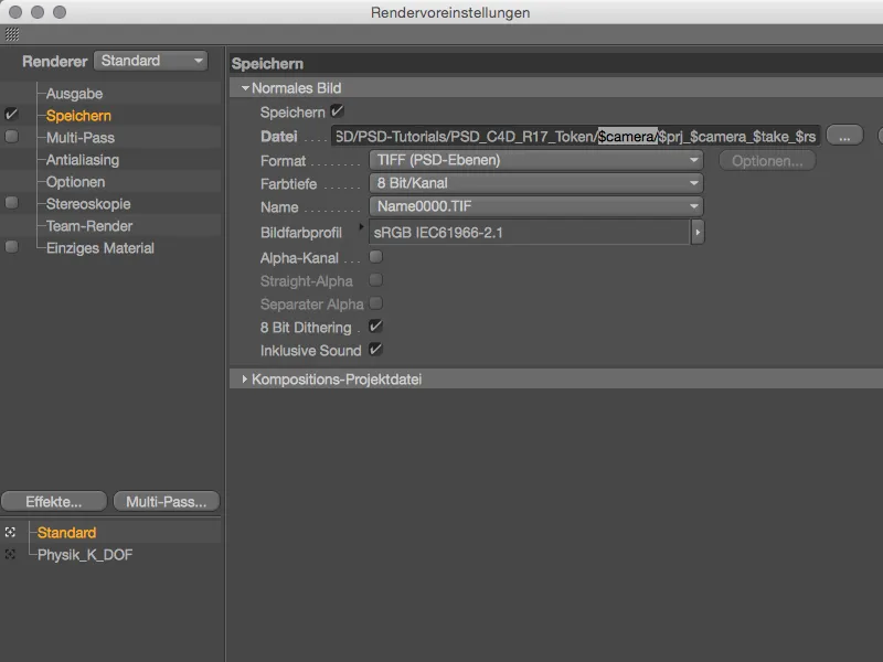 Nyt i version 17 - rendering af optagelser med variable sti- og filnavne.