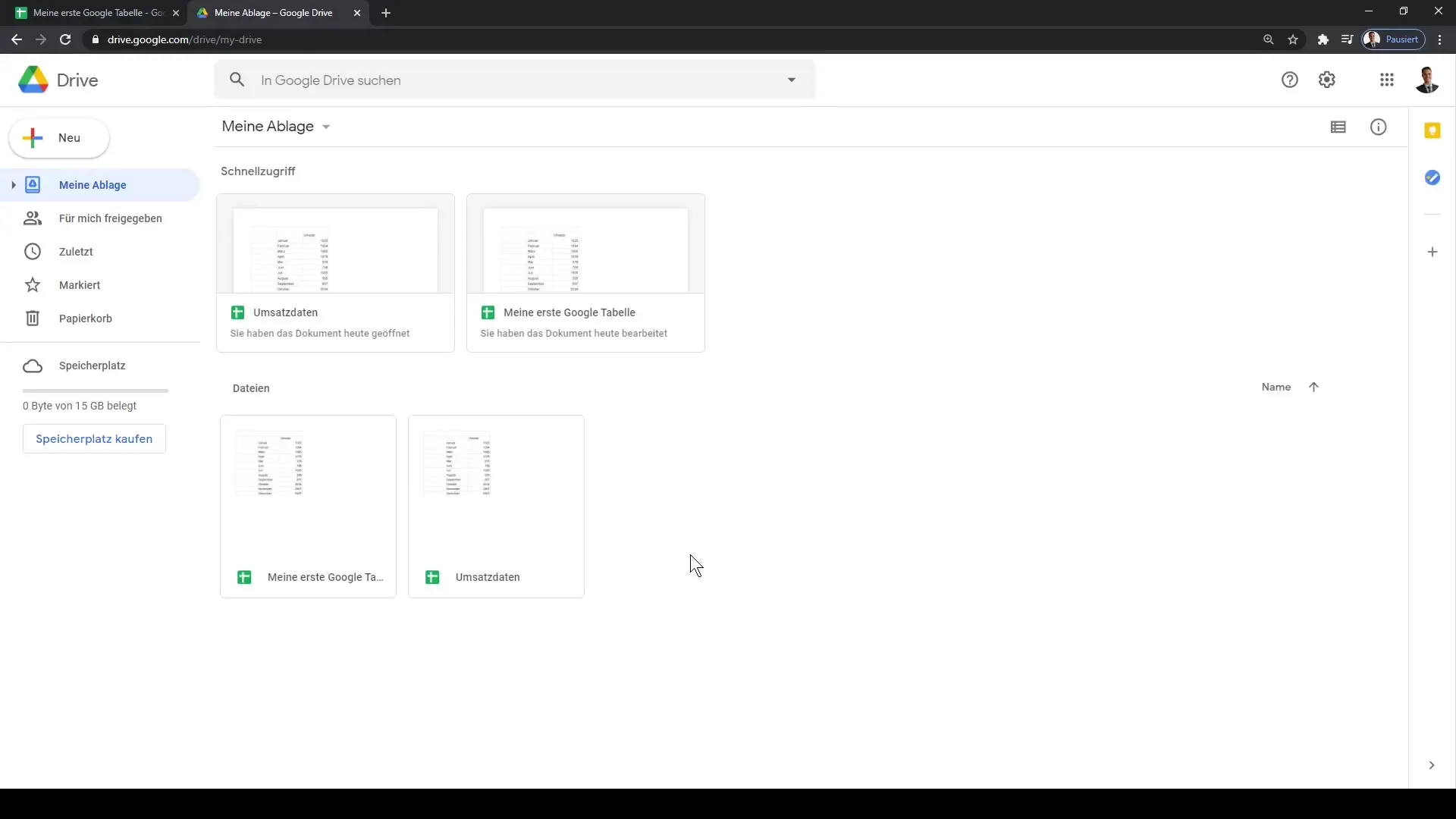 Google Tabelidokumentide tõhus haldamine