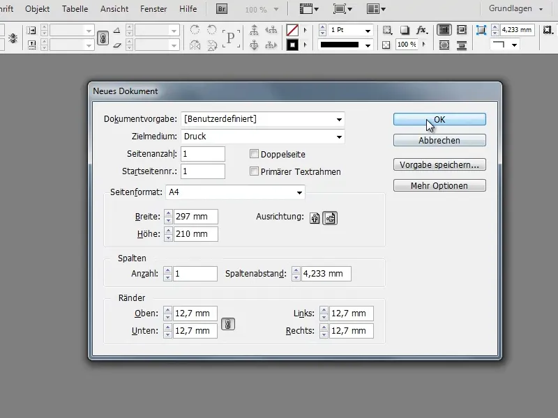 Vytvořit rozvrh hodin v programu Adobe InDesign