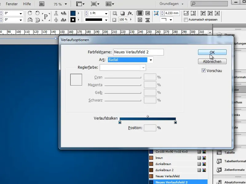 Vytvořit rozvrh v programu Adobe InDesign.