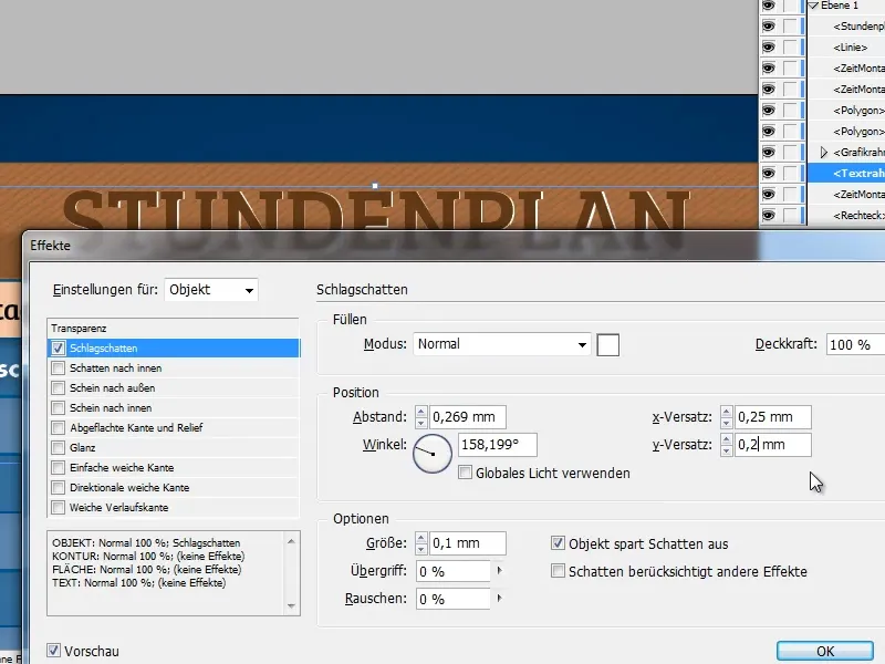 Vytvořit rozvrh hodin v programu Adobe InDesign.