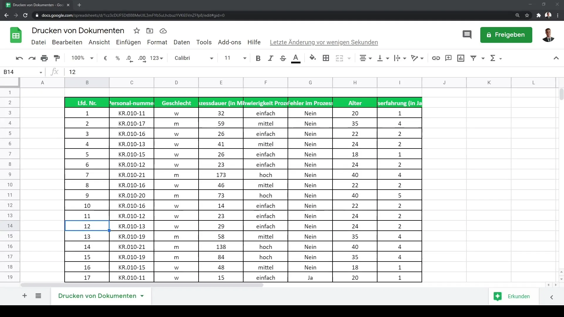 Google Sheets'i dokumentide efektiivne printimine