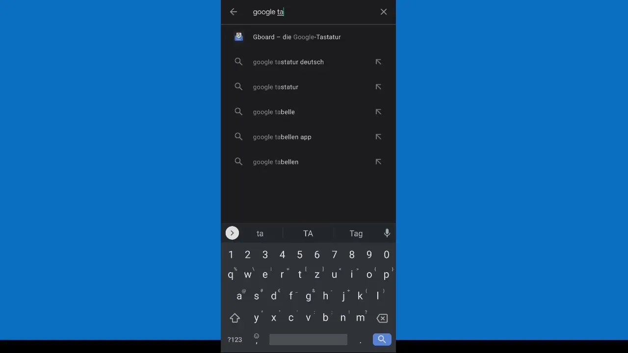 Google Sheetsi optimaalselt kasutamine nutitelefonis - samm-sammult juhend