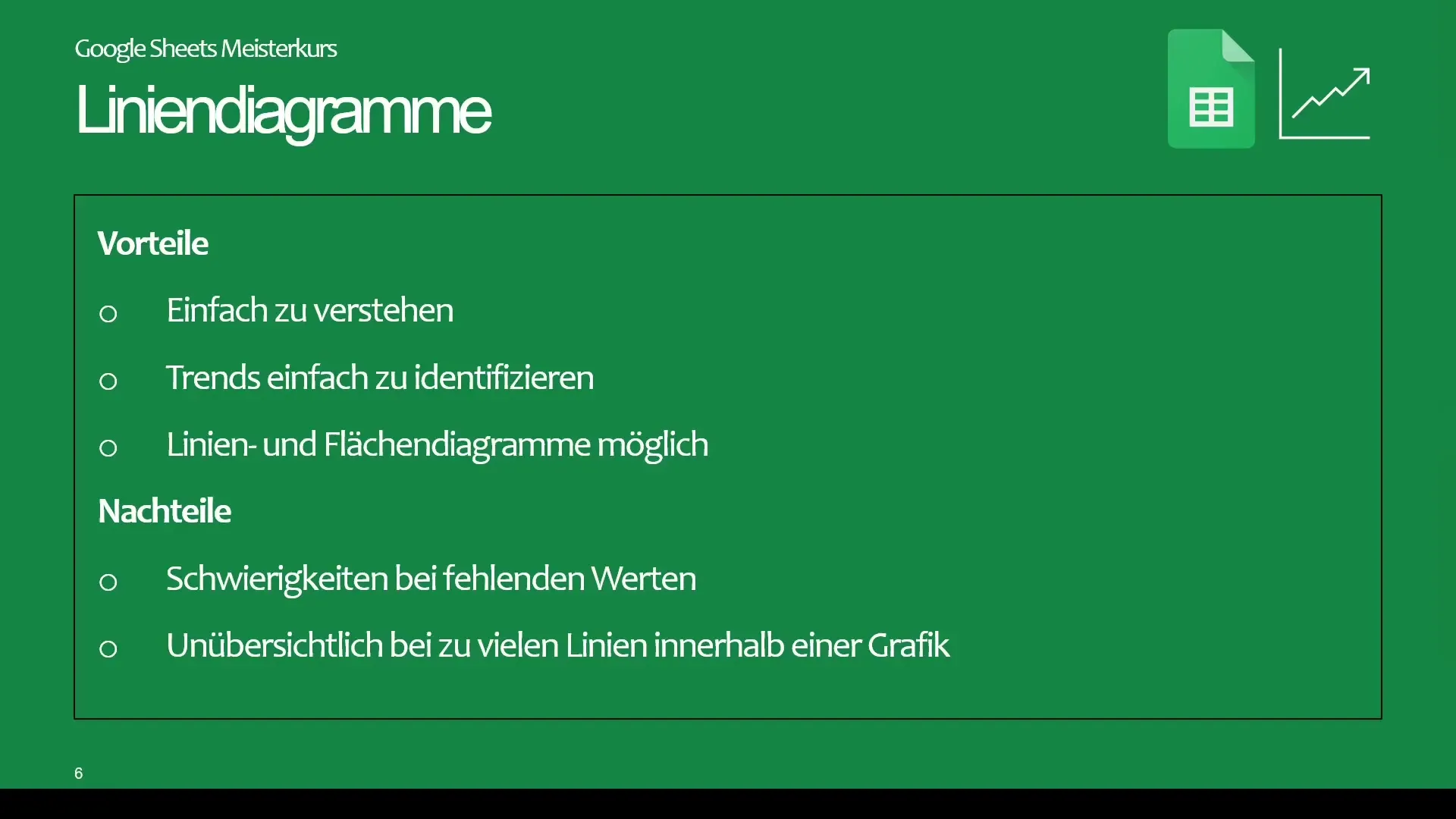 Google Sheets - Sobiv visualiseerimistüüp valimine