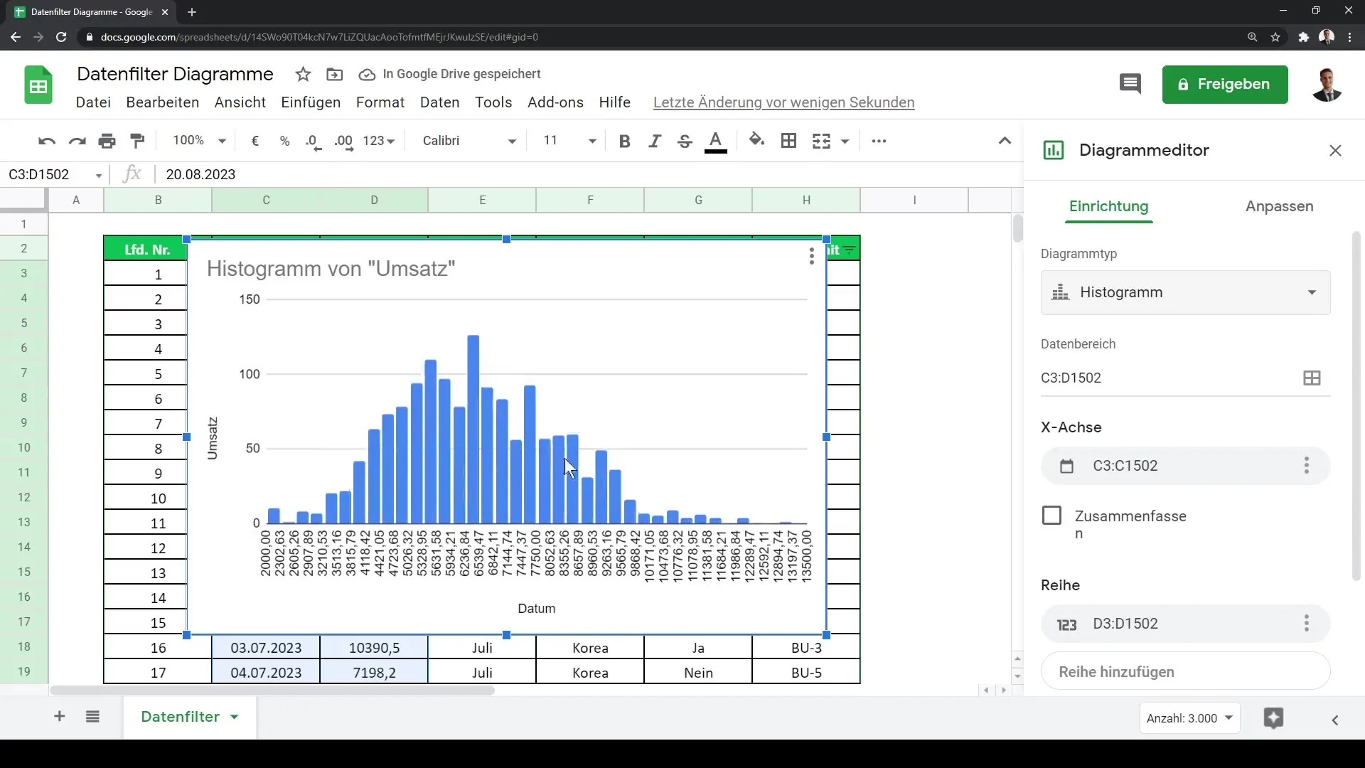 Interaktive Datenfilter effektiv nutzen: Ein Leitfaden für Google Sheets Interaktive Datenfilter effektiv nutzen: Ein Leitfaden für Google Sheets