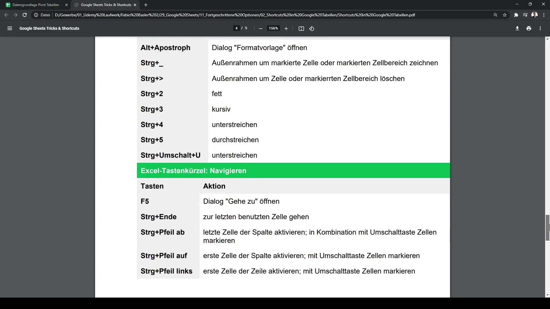 Valda Google Sheets'it koos parimate 10 kiirklahvidega