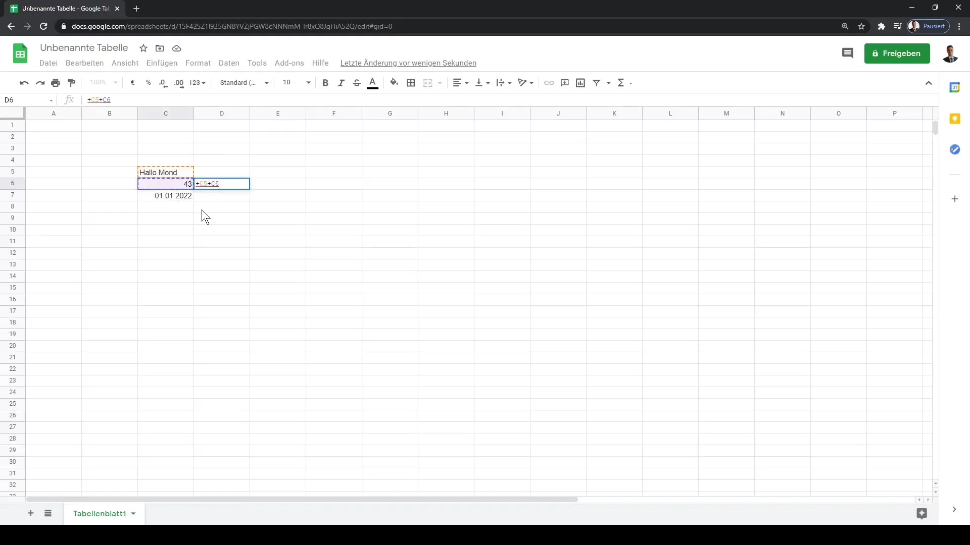 Google Sheets: Teksti, numbrid ja kuupäevad sisestamine – Juhend samm-sammult