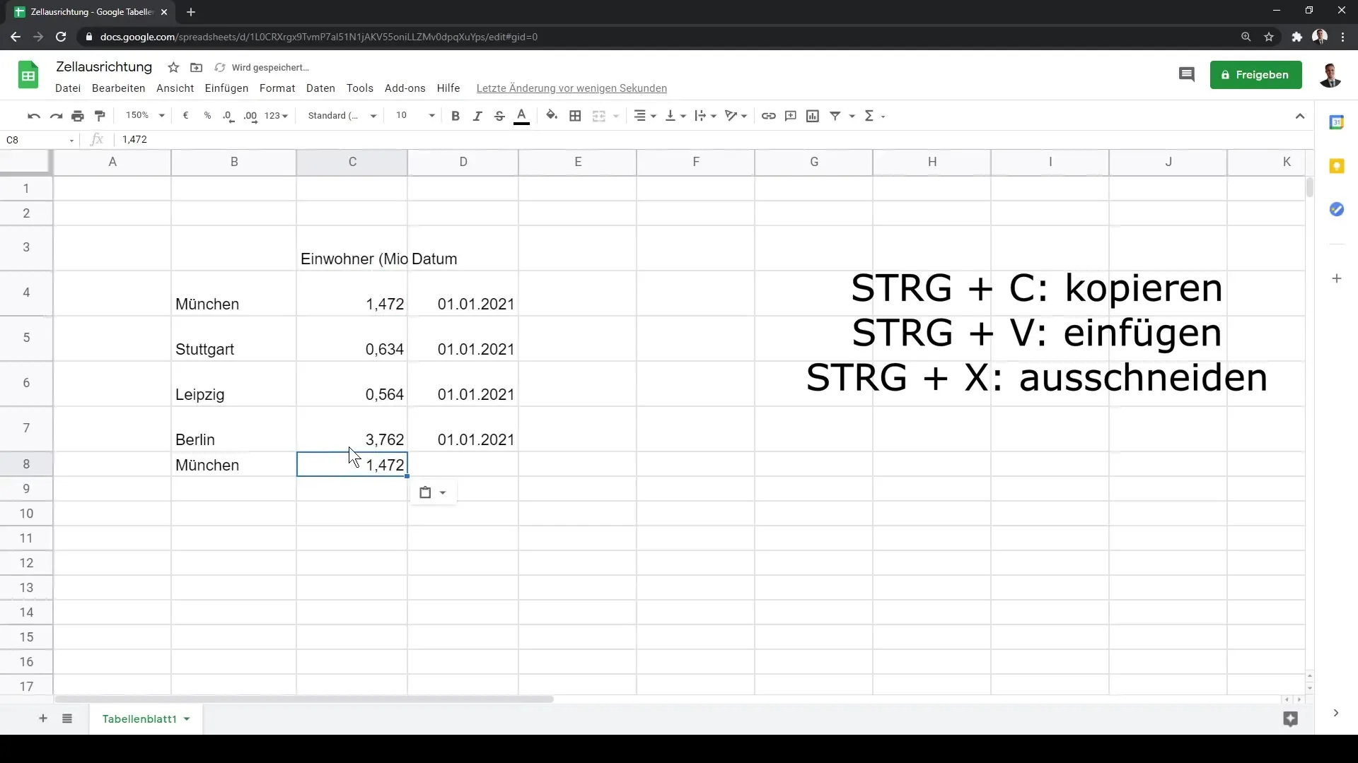 Google Sheets'i lahtrite joondamine: Põhjalik juhend