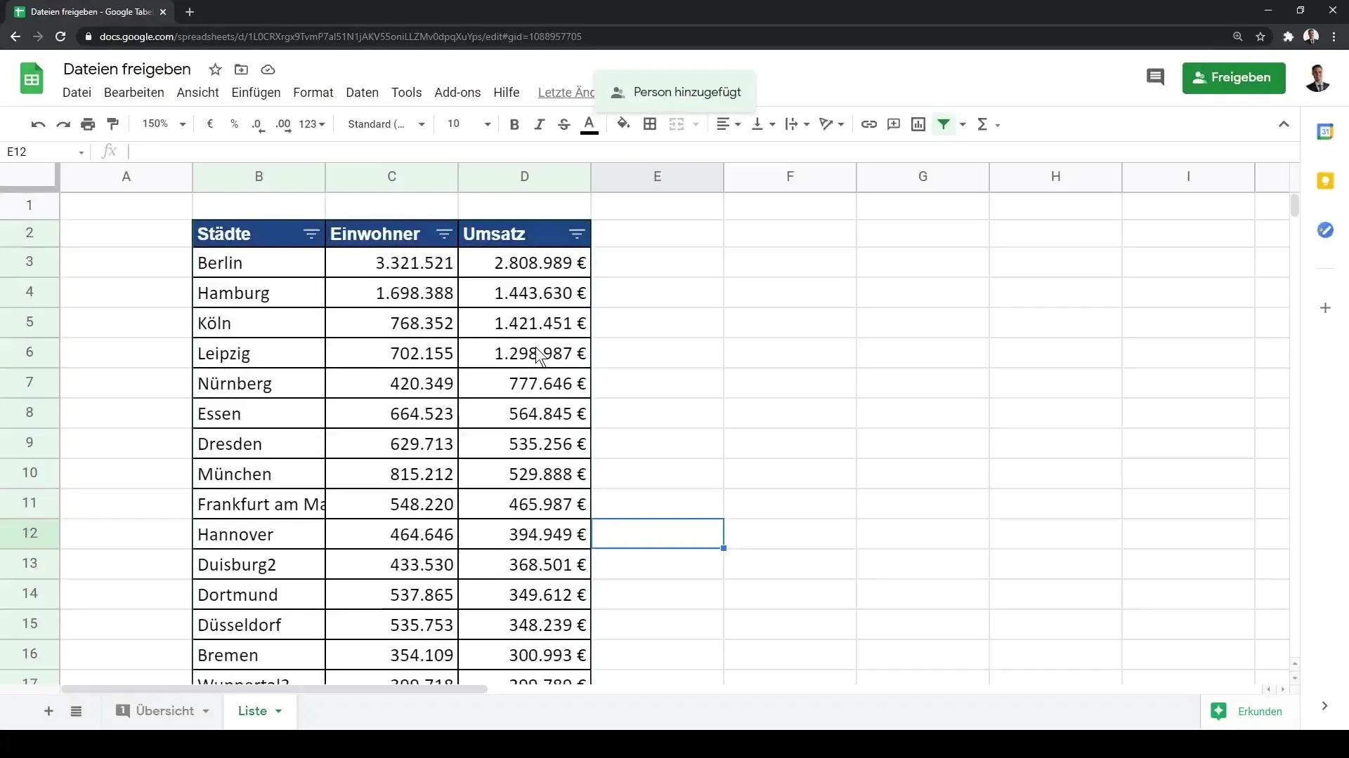 Google Sheets jagamine muudetud lihtsaks