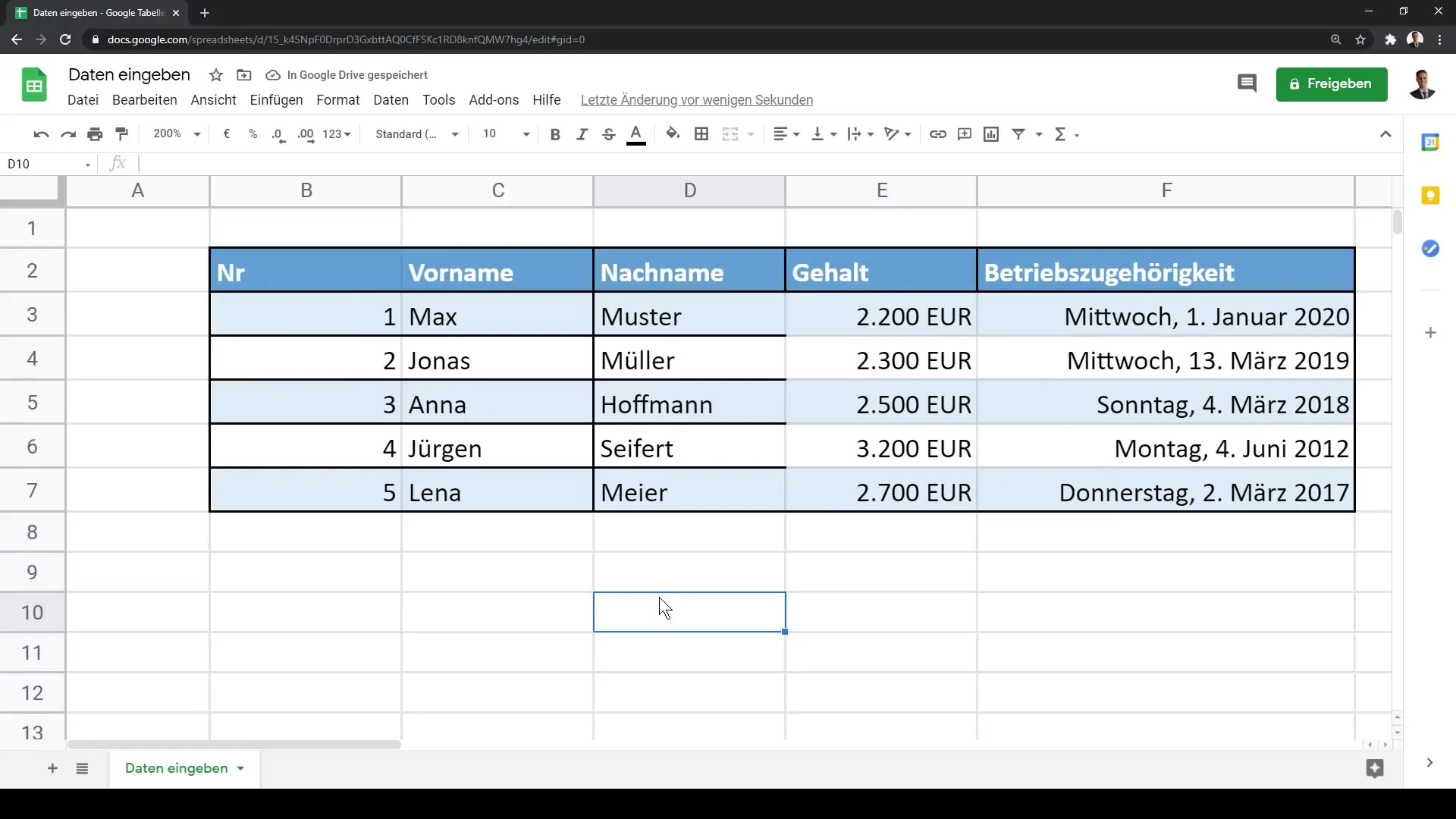 Google Sheets - Andmete sisestamine efektiivselt valdama