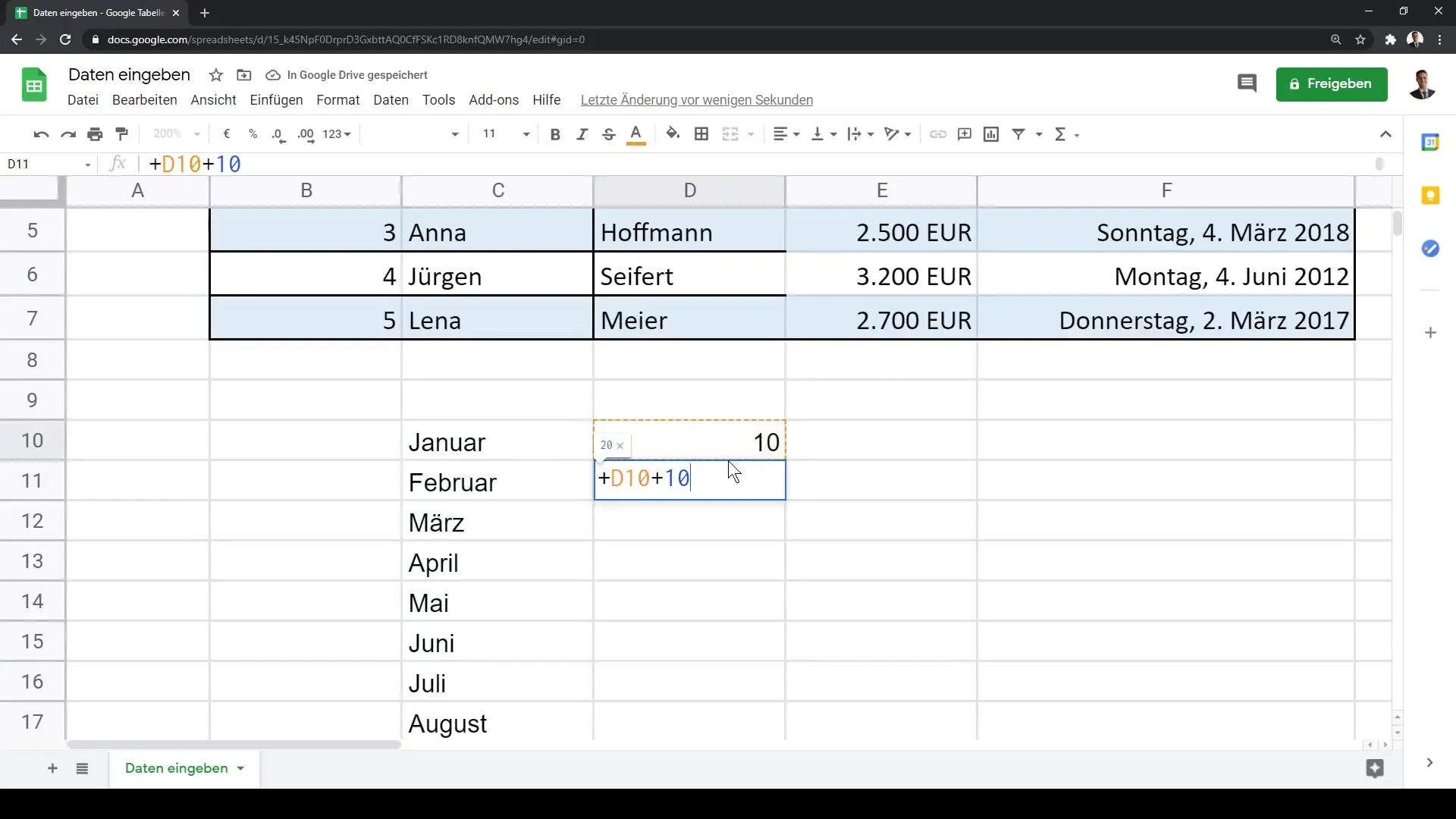 Google Sheets – Andmete sisestamine tõhusalt valitsema