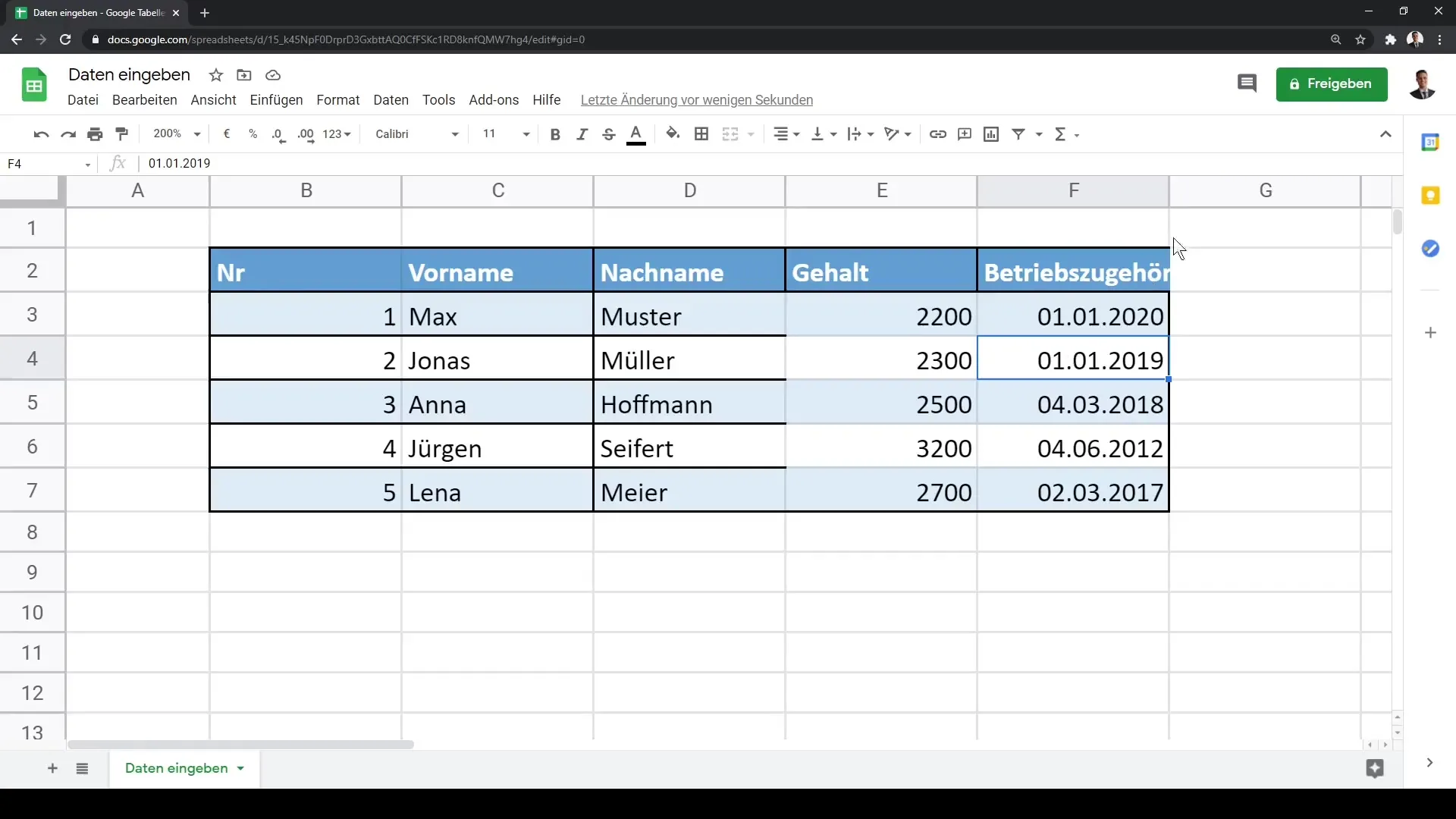 Google Sheets – Andmete sisestamine tõhusalt valdama