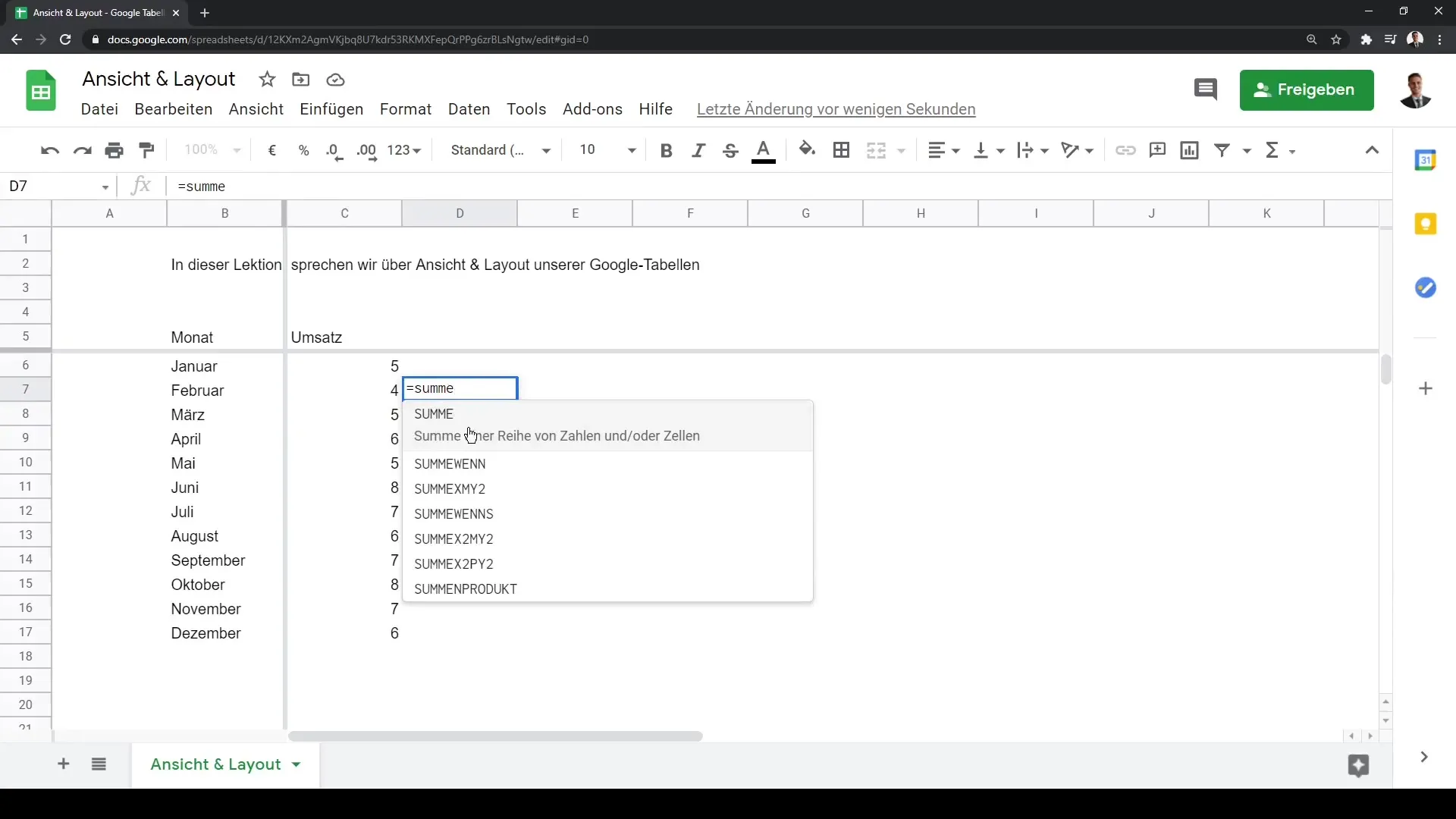 Google Sheets: Vaate ja paigutuse kohandamine optimaalseks kasutamiseks
