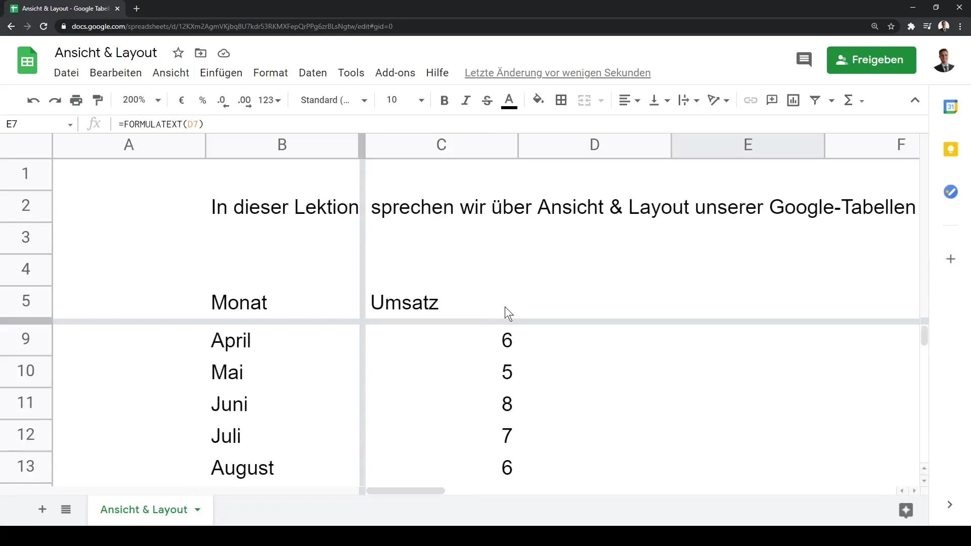 Google Sheets: Vaate ja paigutuse kohandamine optimaalseks kasutamiseks