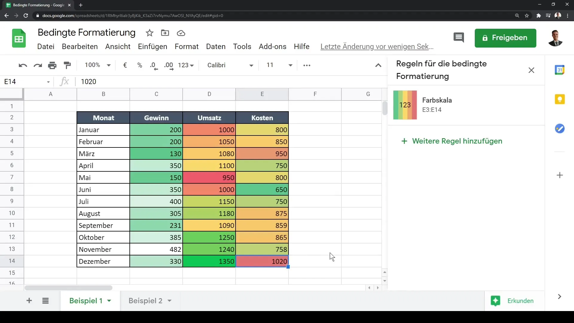 Google Sheets: Lahtrite tingimuslik vormindamine lihtsaks muudetud