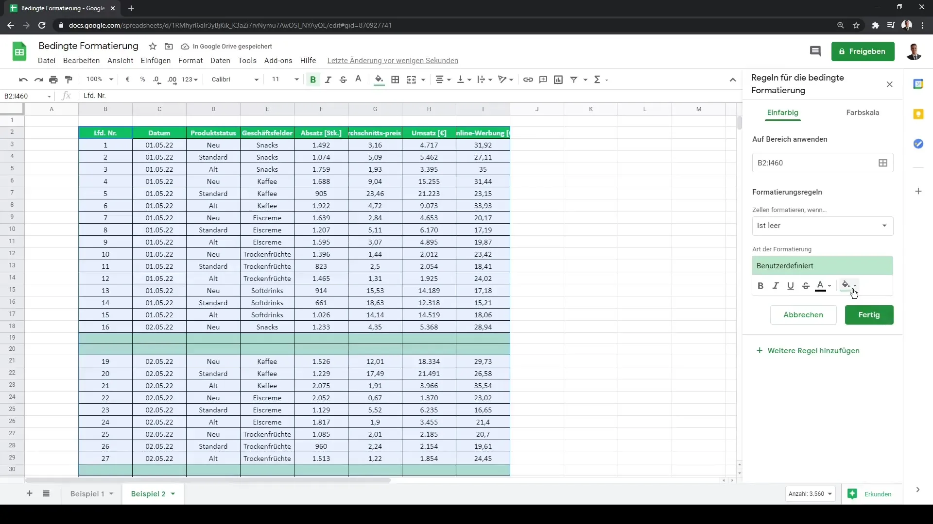 Google Sheets: Lahtrite tingimuslik vormindamine lihtsaks tehtud