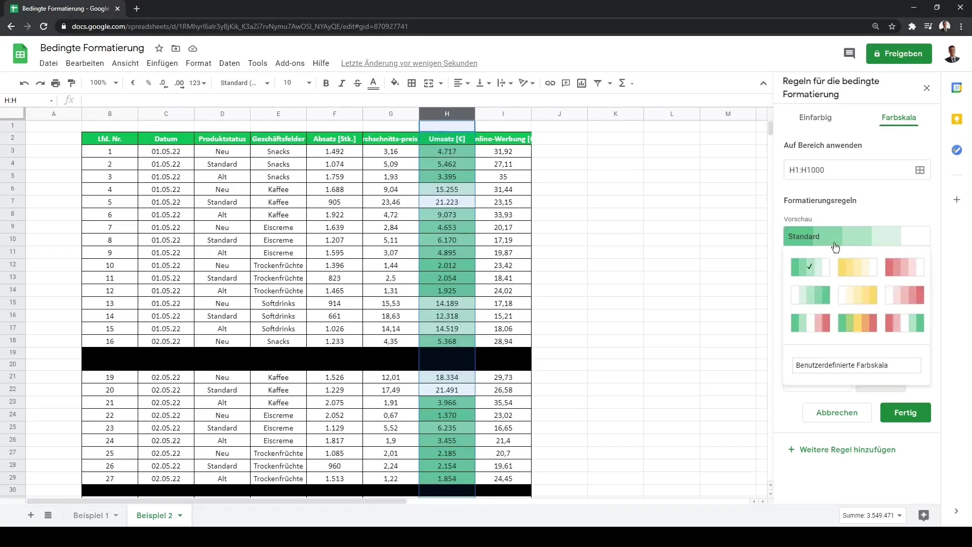 Google Sheets: Tingimusliku vorminduse rakendamine lahtritele hõlpsalt