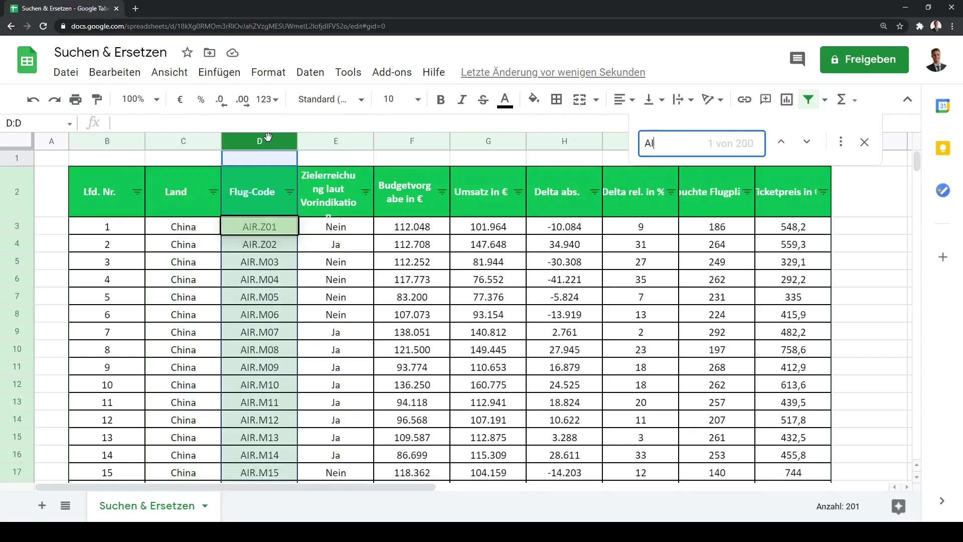 Google Sheets – Andmete otsimine ja asendamine tõhusalt