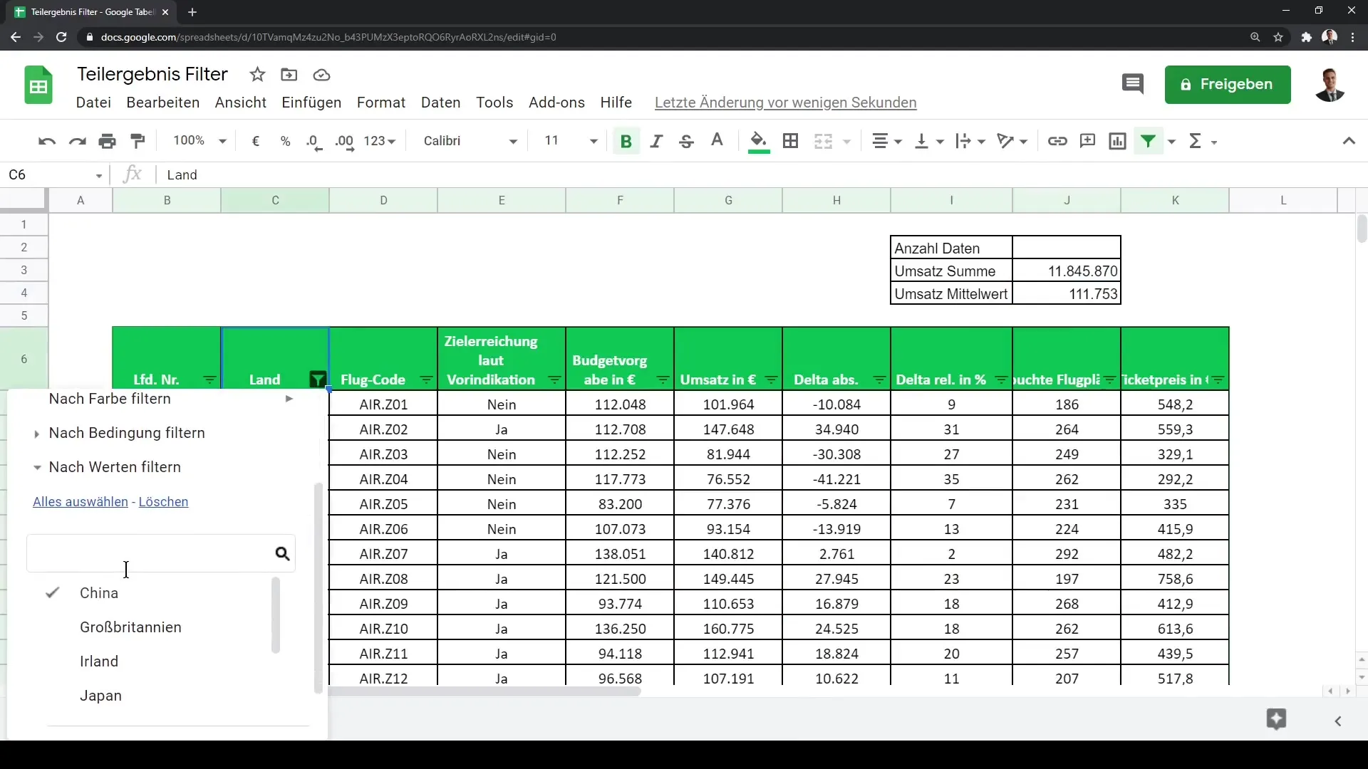 Google Sheets: Andmeanalüüs tõhusalt osalise tulemuse funktsiooniga