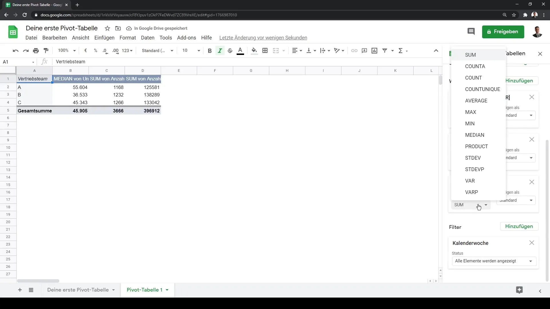 Google Sheets: Andmete analüüsimine pöördtabelite abil efektiivselt