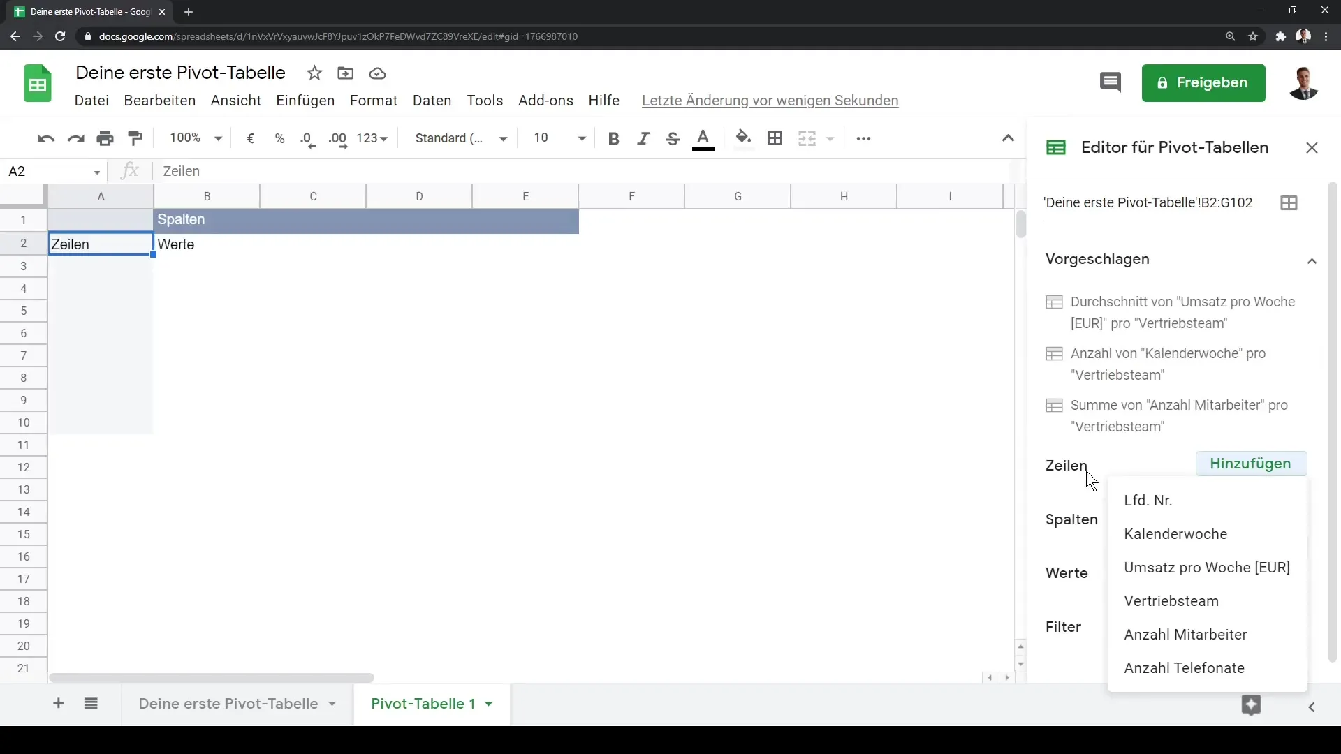 Google Sheets: Andmete analüüsimine pöördtabelite abil efektiivselt