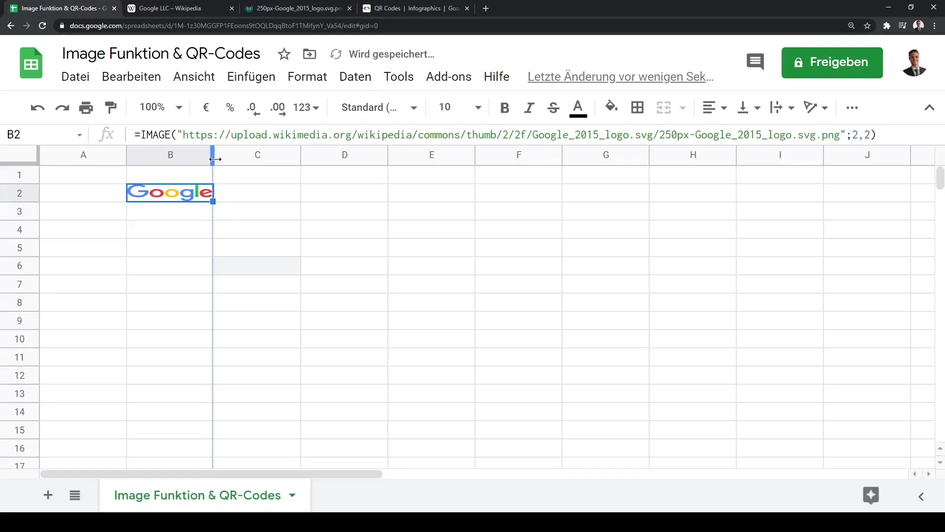 Google Sheets: Pildifunktsiooni efektiivne kasutamine