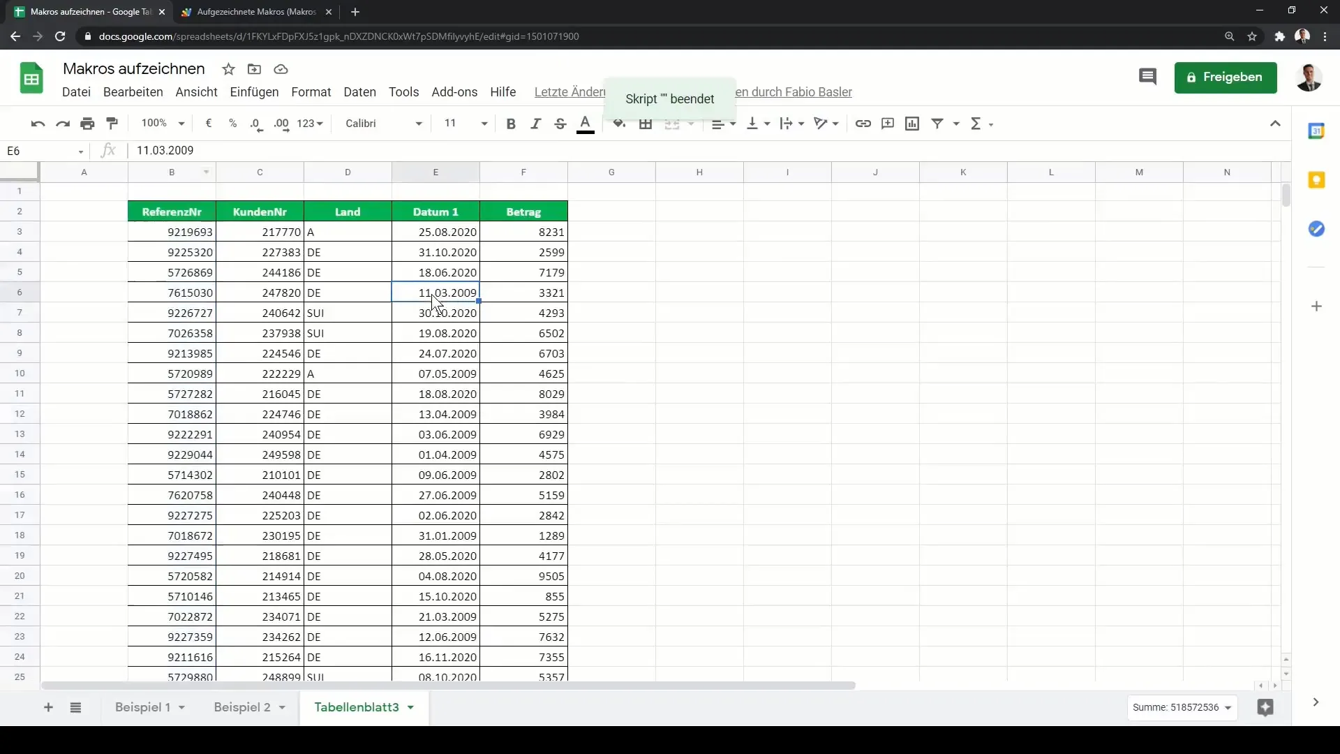 Töökorralduse automatiseerimine Google Sheetsis - Põhjalik makroõpetus