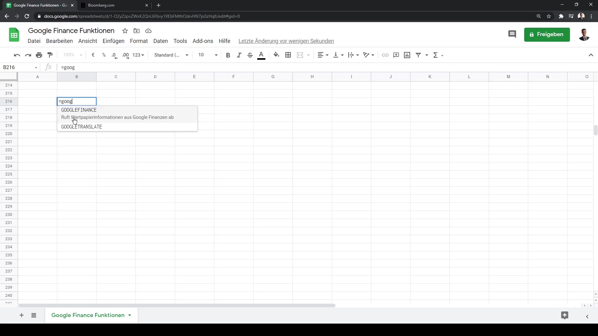 Google Sheets 자습서 : Google 재무 기능을 올바르게 사용하기